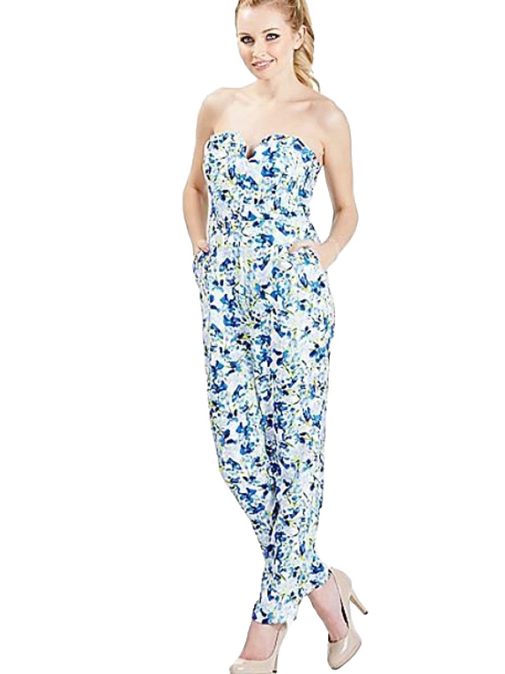 Darling London Blue Pant suit Size 6 NWT